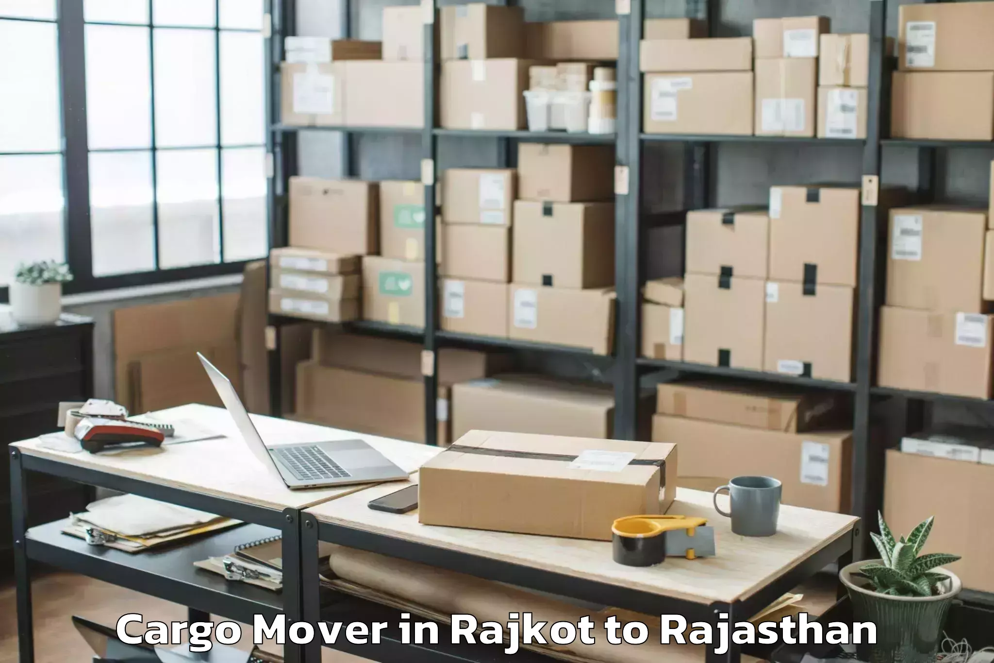 Affordable Rajkot to Raffles University Neemrana Cargo Mover